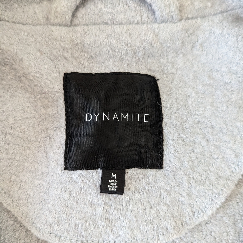 Dynamite Wool Blend Baby Blue Mid Length Light Jacket Women's Medium - Picture 8 of 12